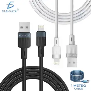 Cable USB-A a Lightning 2A de 1 Metro | Silicona Flexible