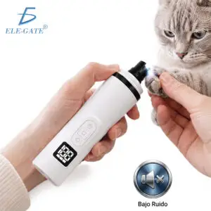 Lima Eléctrica para Uñas de Perros y Gatos con Pantalla Digital, Bajo Ruido y 3 Formas de Limado