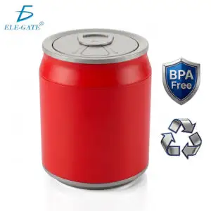Bote de Basura Plástico 9L con Tapa de Presión Diseño Tipo Lata de Refresco