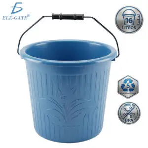 Cubeta de Plástico PP5 Libre de BPA 16 Litros Multiusos para Hogar