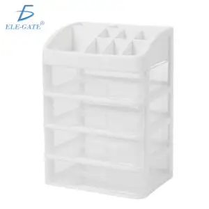 Organizador de Escritorio con 4 Cajones y Compartimentos Caja Organizadora