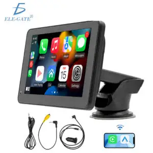 Pantalla CarPlay y Android Auto Inalámbrica 7” Universal para Auto Bluetooth 5.1 WiFi 6 GPS Multimedia