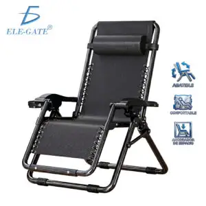 Silla Camastro Reclinable de Gravedad Cero Plegable para Jardín y Playa