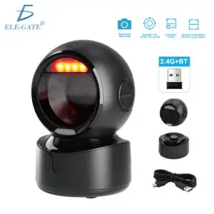 Lector de Códigos 1D/2D Bluetooth 2.4G para Punto de Venta