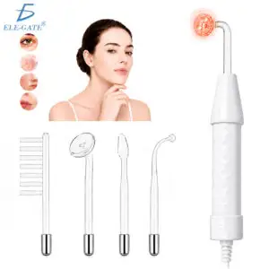 Masajeador de Alta Frecuencia Facial con 4 Electrodos de Vidrio