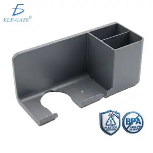 Soporte Organizador de Pared para Secadora de Cabello Gris Super Resistente