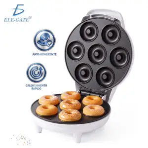 Máquina Eléctrica para Mini Donas 7 Piezas con Luces Indicadoras